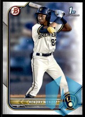 2022 1st Bowman BCP-88 Hendry Mendez Milwaukee Brewers